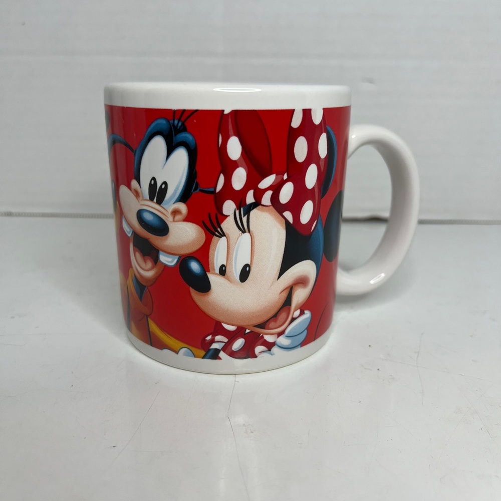 Disney Store Fab Five Coffee Mug Mickey Minnie Goofy Donald Pluto Applause 34522